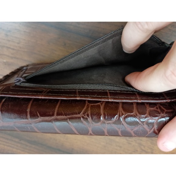 Brighton heart small wallet magnetic snap brown travel vacation y2k casual - Picture 10 of 11